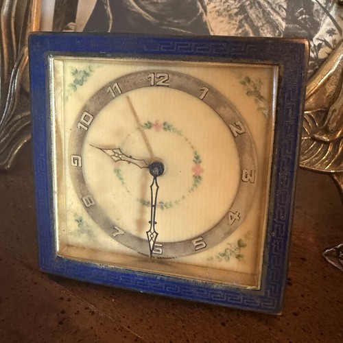 Vintage 1934 blue enamel - vintage,