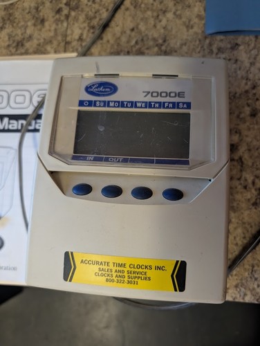 Lathem 7000e time clock - 7000e,