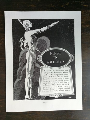 Vintage 1936 edison mimeograph - edison,