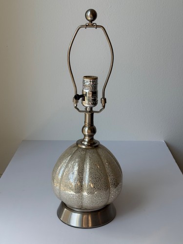 Silver mercury glass gourd - silver,
