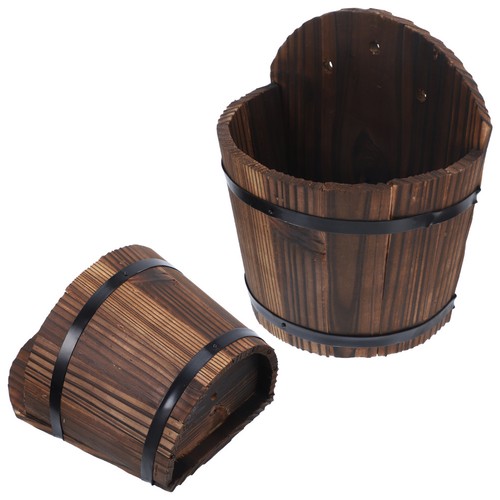 Wooden flower pot durable - flower,