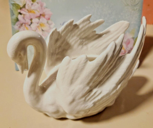 Porcelain figurine planter - figurine,