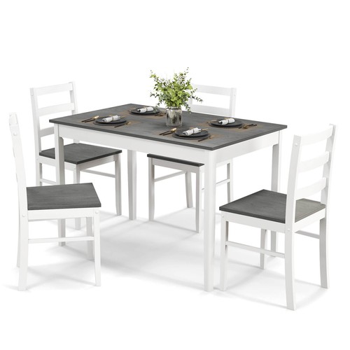 Piece dining set solid - set,