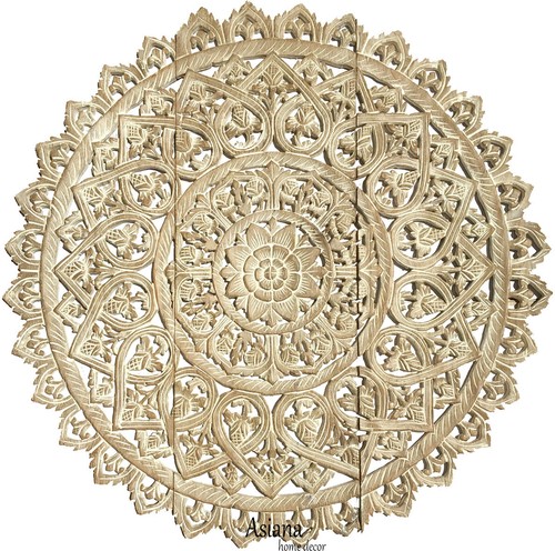 Large round lotus carved - lotus,