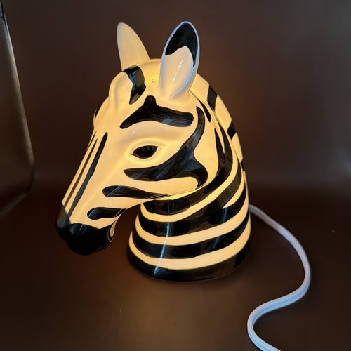 Ceramic zebra head - head, table