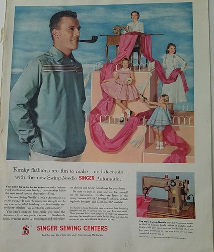 1956 singer sewing centers - 1956,