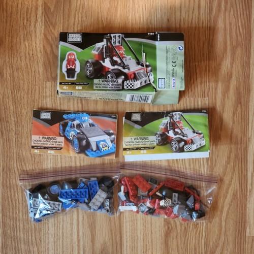 Mega bloks blue and red - blue, race