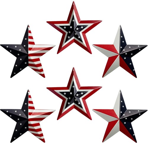 Patriotic metal barn - 5.5",