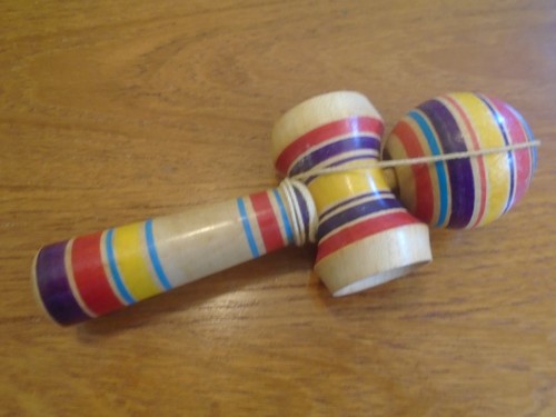 Vintage wooden kendama - wooden,