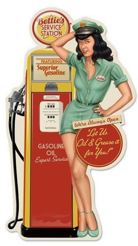 Gas pump rat fink hot - , rod