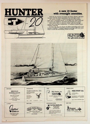 Hunter sailboat vintage - hunter, 20