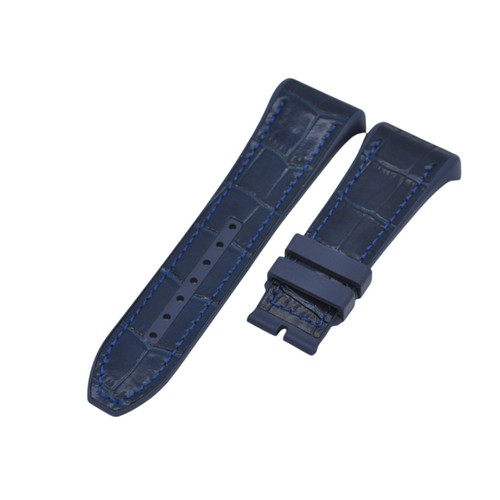 28mm blue leather plated - 28mm,