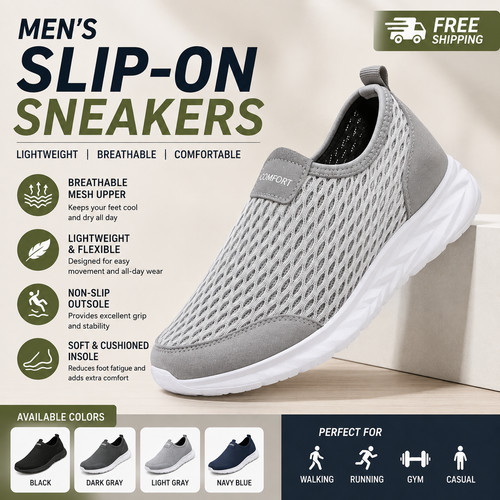 Men casual slip shoes - casual,