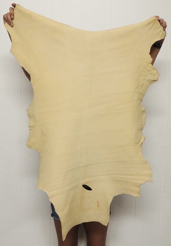 Braintan buckskin leather - braintan, hide