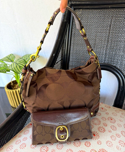 Coach signature brown shoulder - coach,