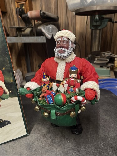 Fabric mache heritage santa - fabric,