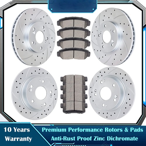 Front rear drilled rotors - rear,