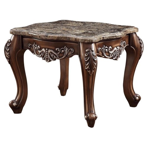 Acme latisha square marble top - acme,