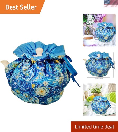 Charming blue floral tea - blue,