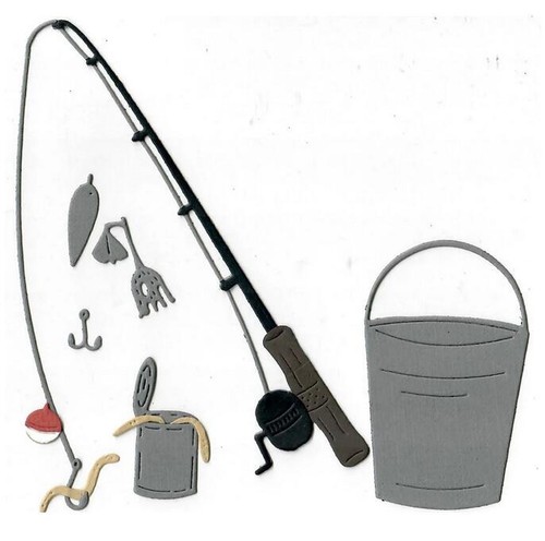 Fishing pole mat - pole,