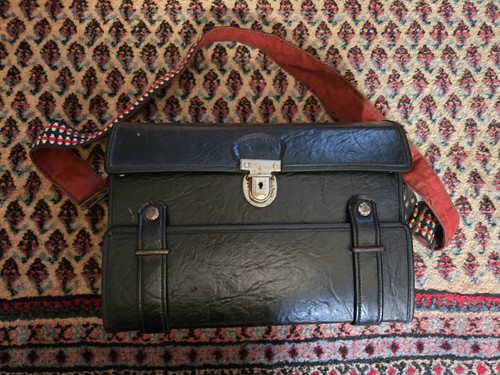 Vtg black leather marsand - vtg,