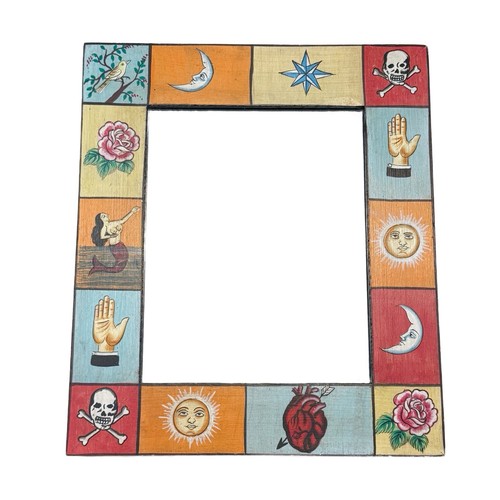 Hand painted lotería card - hand,