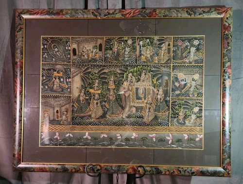 Krishna art antique pichwai - art,