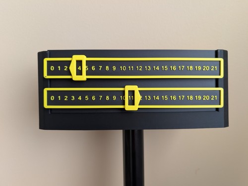 Cornhole slide scoreboard with - scoreboard,