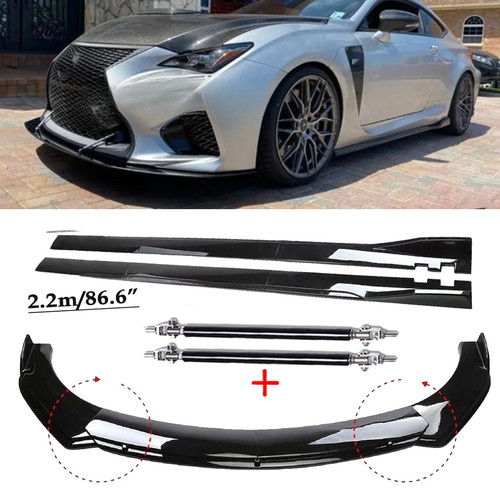 Front bumper lip splitter - front,