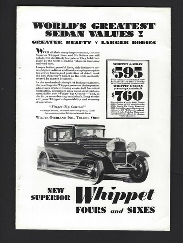 1929 whippet world greatest - whippet,