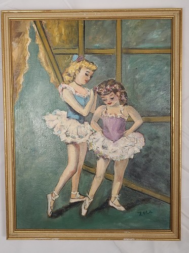 Mid century oil painting - mid,