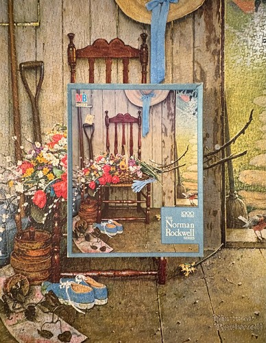 Vtg 1000 jigsaw - mb, puzzle