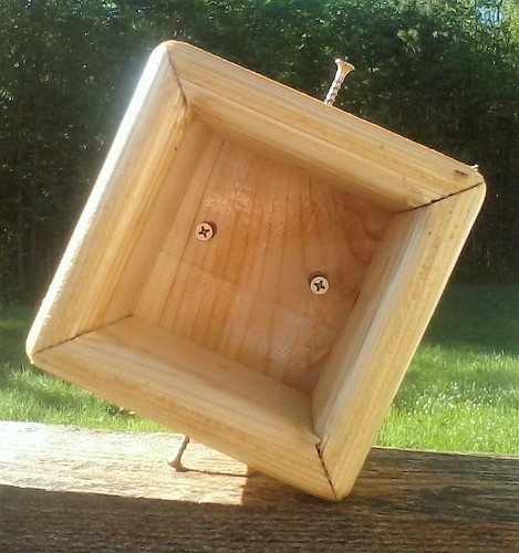 Ceder wood 4x4 post mount - , for