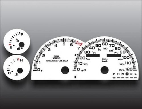 White face gauges for - white,