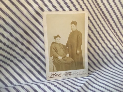 1890s cabinet card priests - cabinet,