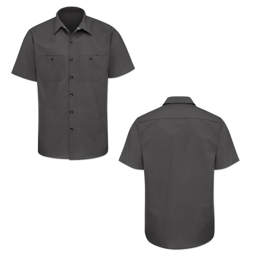 Red kap work shirt - shirt, solid