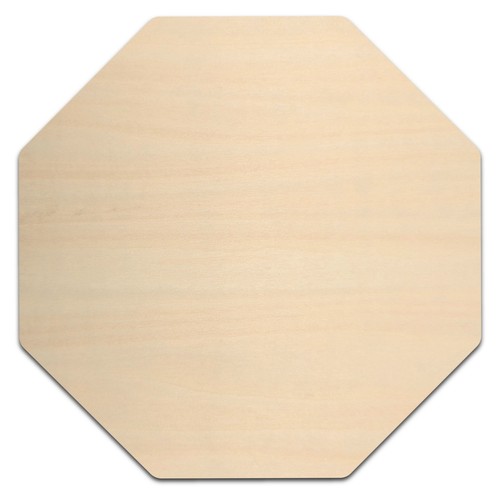 Octagon rounded wood cutout - rounded,