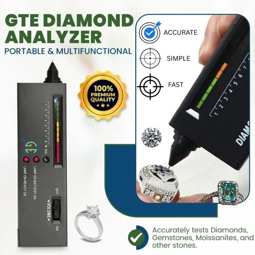 Gold silver diamond tester - silver,