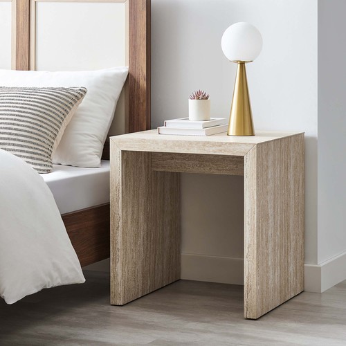 Mirella faux travertine side - travertine,
