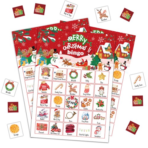 Christmas bingo game - christmas,