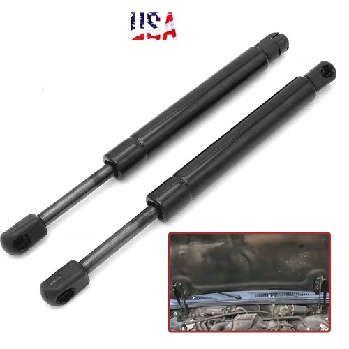 2pcs front hood - front, gas