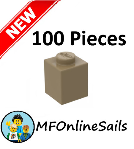 Genuine lego dark tan 1x1 - dark,