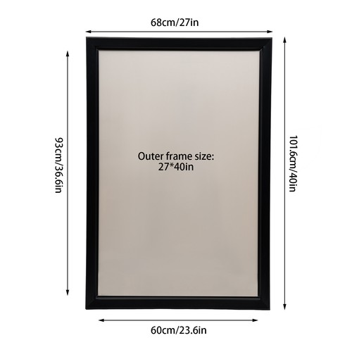 27x40 led poster movie - led, frame