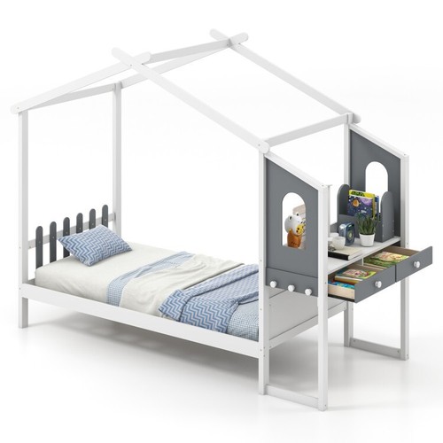 Twin size kids platform bed - twin,