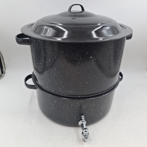 Vintage pcs double steam pot - pcs,