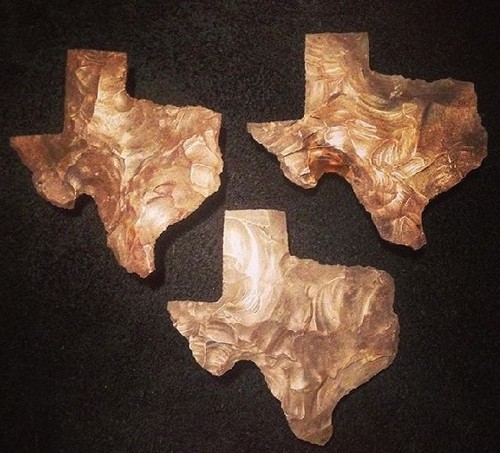 Flint knapped texas stone - flint,