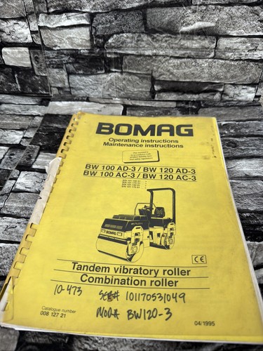 Bomag operating instructions - bomag,