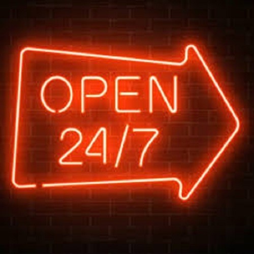 Open arrow hours hrs - hours, 7
