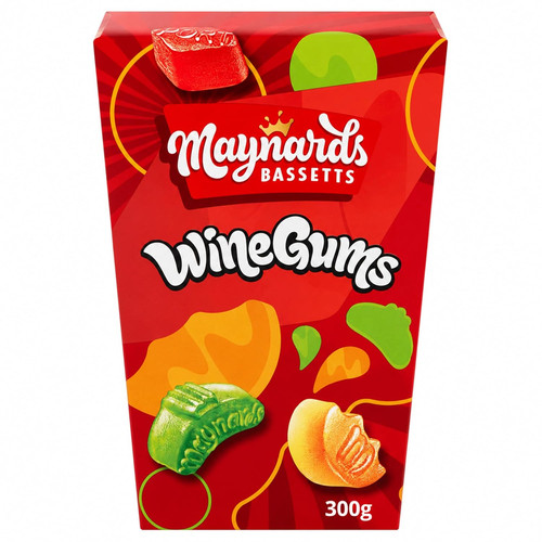 Wine gums carton 300g pack - wine,