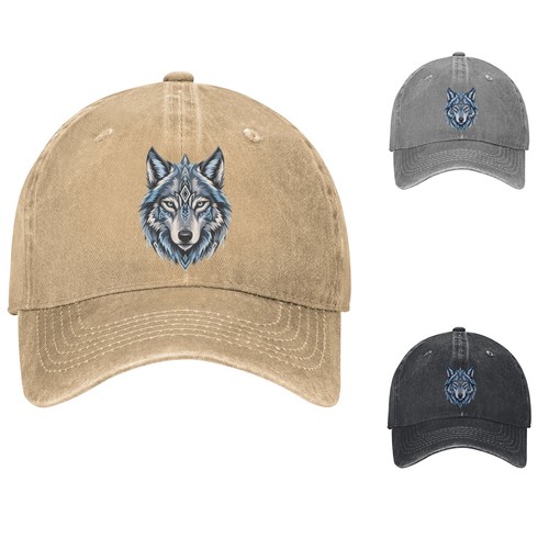 Geometric wolf head baseball - geometric,